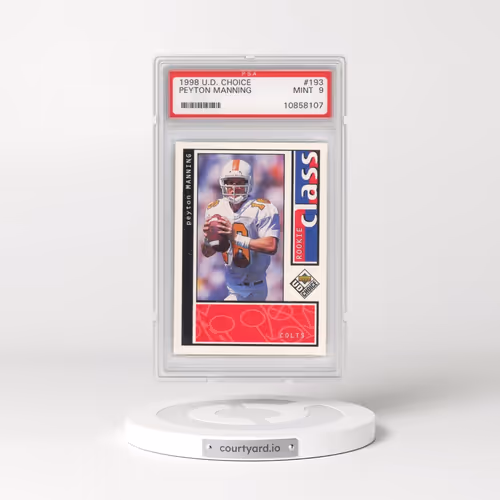1998 UD Choice #193 Peyton Manning (PSA 9 MINT)