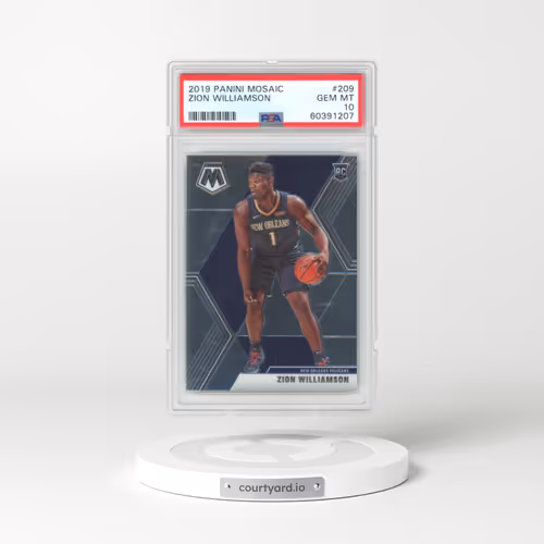 2019 Panini Mosaic #209 Zion Williamson (PSA 10 GEM MINT)
