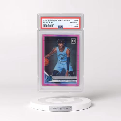2019 Panini Donruss Optic #168 Ja Morant - Hyper Pink (PSA 10 GEM MINT)