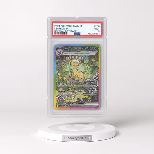 2024 Pokémon Sv8a-Terastal Fest EX #200 Leafeon EX - Holo Special Art Rare (PSA 9 MINT)