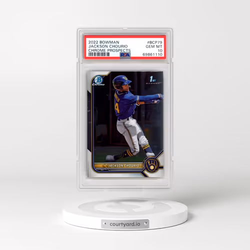 2022 Bowman Chrome Prospects #BCP79 Jackson Chourio (PSA 10 GEM MINT)