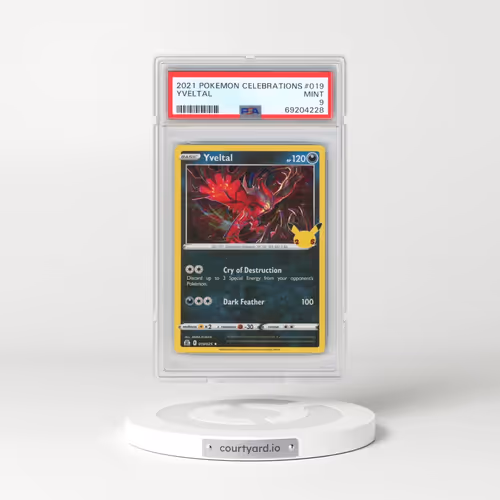2021 Pokémon Celebrations #019 Yveltal (PSA 9 MINT)