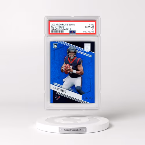 2023 Panini Donruss Elite #112 CJ Stroud - Status Sparkle (PSA 10 GEM MINT)