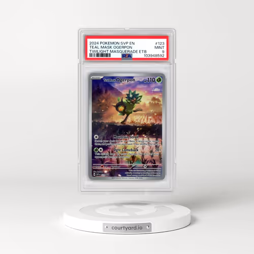 2024 Pokémon Svp EN-SV Black Star Promo #123 Teal Mask Ogerpon - Twilight Masquerade Elite Trainer Box (PSA 9 MINT)
