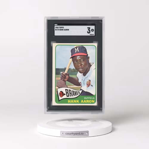 1965 Topps #170 Hank Aaron (SGC 3 VG)