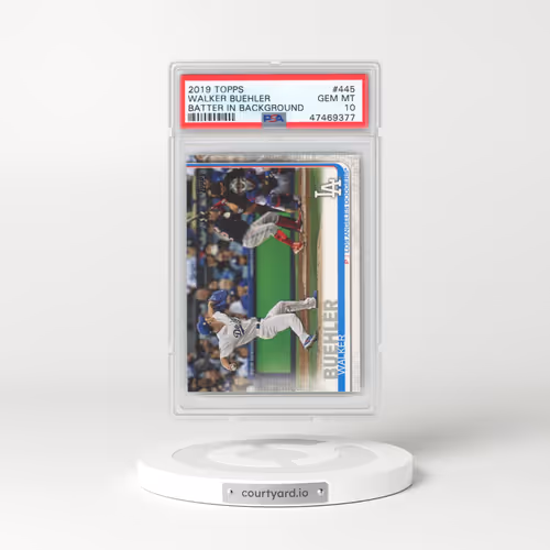 2019 Topps #445 Walker Buehler - SP (PSA 10 GEM MINT)