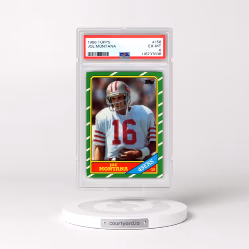 1986 Topps #156 Joe Montana (PSA 6 EX-MT)