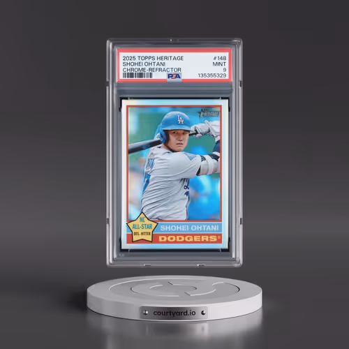 2025 Topps Heritage #148 Shohei Ohtani - Chrome-Refractor (PSA 9 MINT)