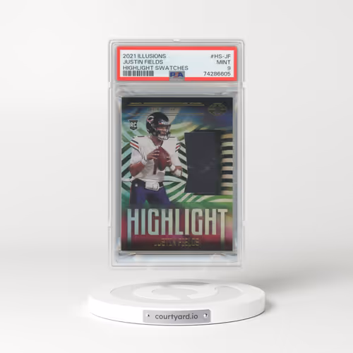 2021 Panini Illusions Highlight Swatches #HS-JF Justin Fields (PSA 9 MINT)