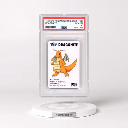 1998 Kfc Pokémon Card Game #149 Dragonite (PSA 10 GEM MINT)