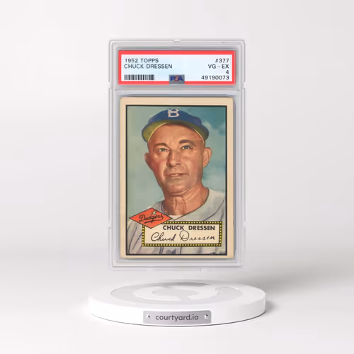 1952 Topps #377 Chuck Dressen (PSA 4 VG-EX)