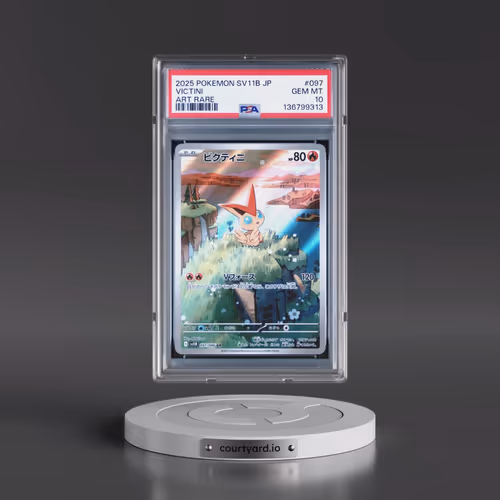 2025 Pokémon Sv11b-Black Bolt #097 Victini - Art Rare (PSA 10 GEM MINT)
