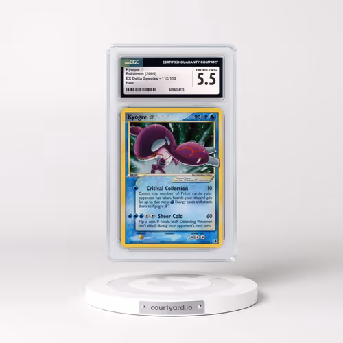 2005 EX Delta Species #112/113 Kyogre â?? - Holo (CGC 5.5 EX+)