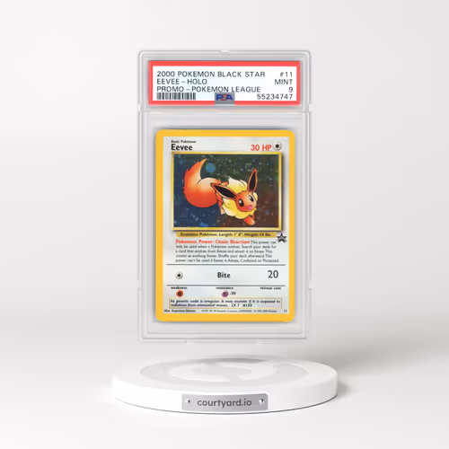 1999 Black Star Promos #11 Eevee - Holo Pokémon League (PSA 9 MINT)