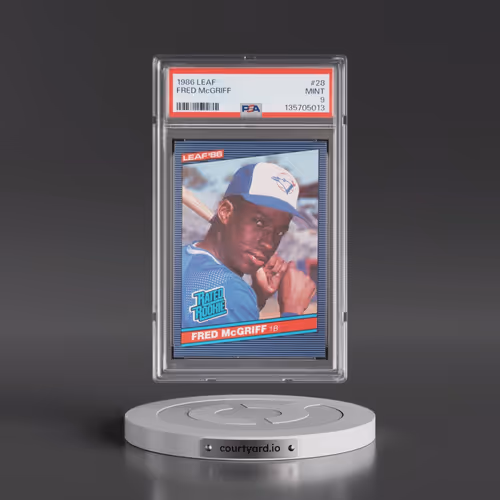 1986 Leaf #28 Fred McGriff (PSA 9 MINT)