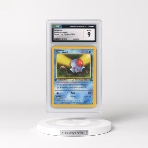 1999 Fossil #56/62 Tentacool - 1st Edition 1st Edition (CGC 9 MINT)