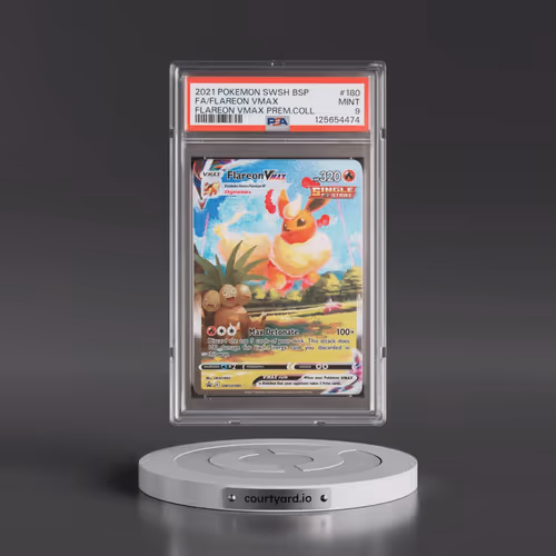 2021 Pokémon Swsh Black Star Promo #180 Flareon Vmax - Full Art Flareon Vmax Premium Collection (PSA
