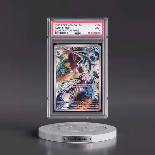 2023 Pokémon Pal EN-Paldea Evolved #210 Baxcalibur - Illustration Rare (PSA 9 MINT)
