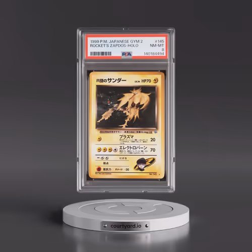 1999 Pokémon Gym 2 #145 Rocket's Zapdos - Holo (PSA 8 NM-MT)