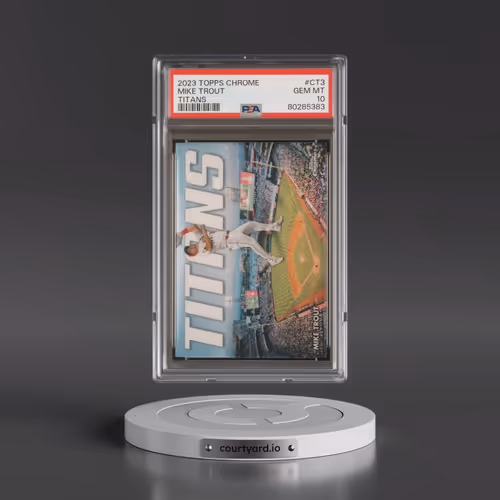 2023 Topps Chrome Topps Chrome Titans #CT3 Mike Trout (PSA 10 GEM MINT)