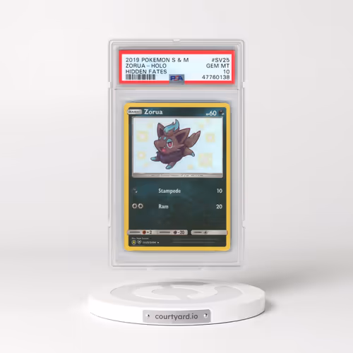 2019 Pokémon Sun & Moon Hidden Fates #SV25 Zorua - Holo (PSA 10 GEM MINT)