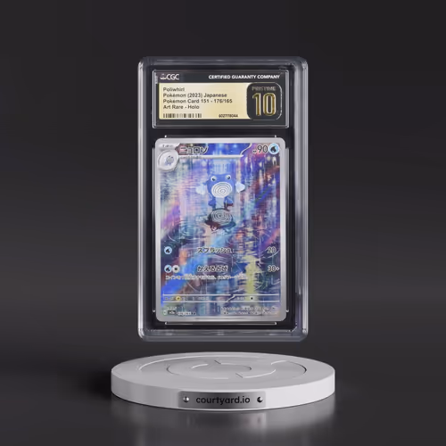 2023 Pokémon Card 151 #176/165 Poliwhirl - Art Rare Holo (CGC 10 PRISTINE)