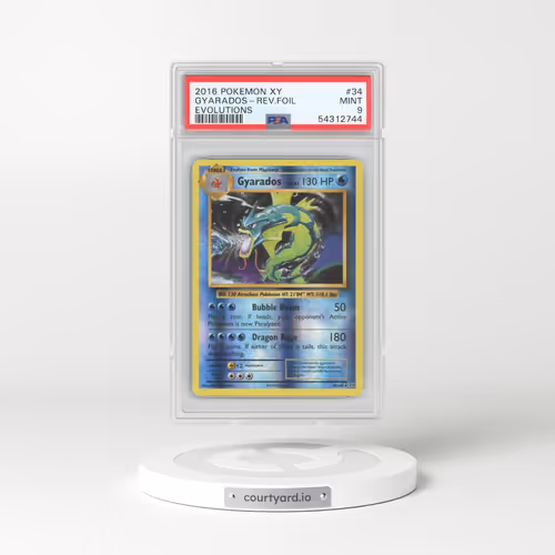 2016 Pokémon XY Evolutions #34 Gyarados - Reverse Foil (PSA 9 MINT)