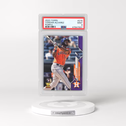 2020 Topps #276 Yordan Alvarez - Purple (PSA 9 MINT)