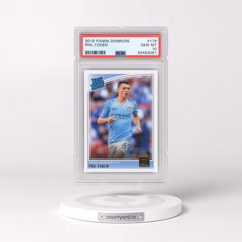 2018 Panini Donruss #179 Phil Foden (PSA 10 GEM MINT)