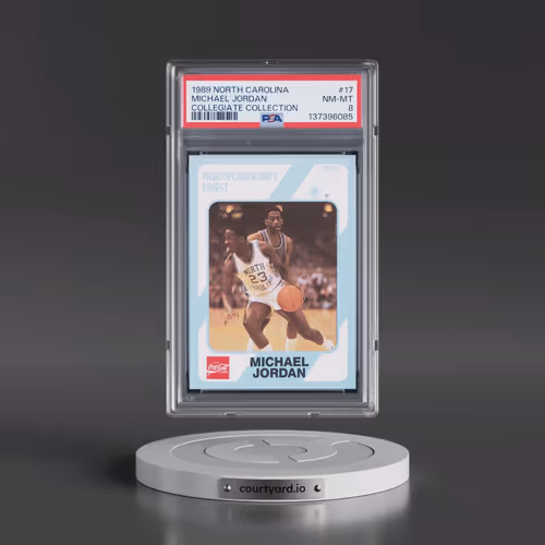 1989 Collegiate Collection North Carolina #17 Michael Jordan (PSA 8 NM-MT)