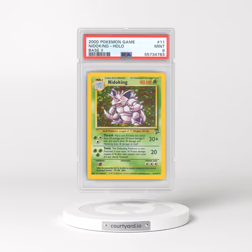 2000 Pokémon Game Base II #11 Nidoking - Holo (PSA 9 MINT)