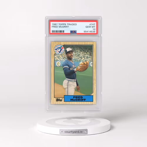 1987 Topps Traded #74T Fred McGriff (PSA 10 GEM MINT)