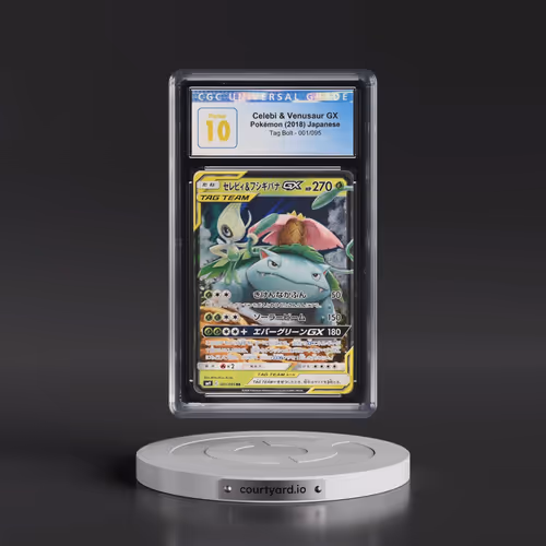 2018 Tag Bolt #001/095 Celebi & Venusaur GX - Holo (CGC 10 PRISTINE)