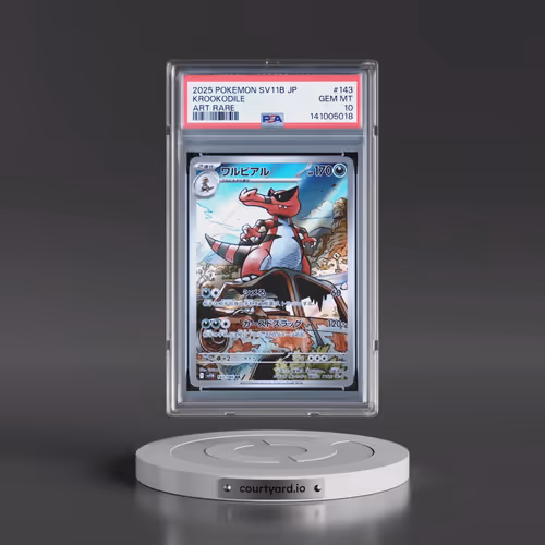 2025 Pokémon Sv11b-Black Bolt #143 Krookodile - Art Rare (PSA 10 GEM MINT)