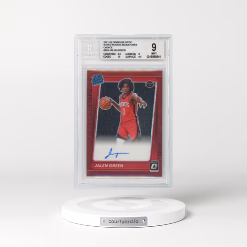 2021 Panini Donruss Optic #159 Jalen Green - Autograph-Choice (BGS 9 MINT)