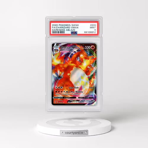 2020 Pokémon Sword & Shield Darkness Ablaze #020 Charizard Vmax - Full Art (PSA 9 MINT)