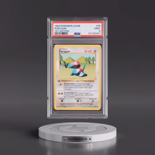 1999 Pokémon Game #39 Porygon - 1st Edition (PSA 9 MINT)