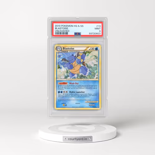 2010 Pokémon Heartgold & Soulsilver Unleashed #13 Blastoise (PSA 9 MINT)