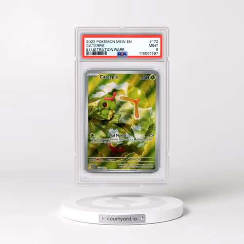 2023 Pokémon Mew EN-151 #172 Caterpie - Illustration Rare (PSA 9 MINT)