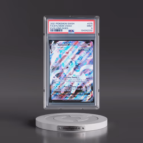 2021 Pokémon Sword & Shield Evolving Skies #075 Sylveon Vmax - Full Art (PSA 9 MINT)