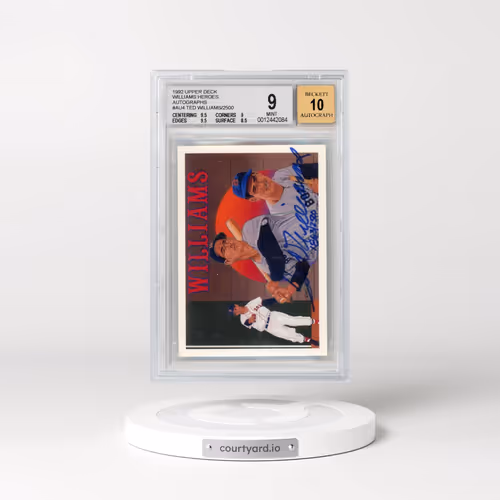 1992 Upper Deck Williams Heroes #AU4 Ted Williams AU/2500 (BGS 9 MINT)