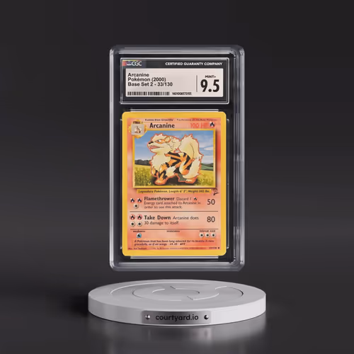 2000 Base Set 2 #33/130 Arcanine (CGC 9.5 MINT+)