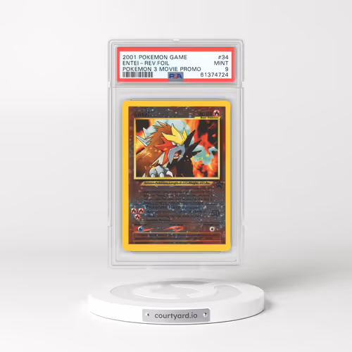 2001 Pokemon 3 Movie Promo #34 Entei - Holo (PSA 9 MINT)
