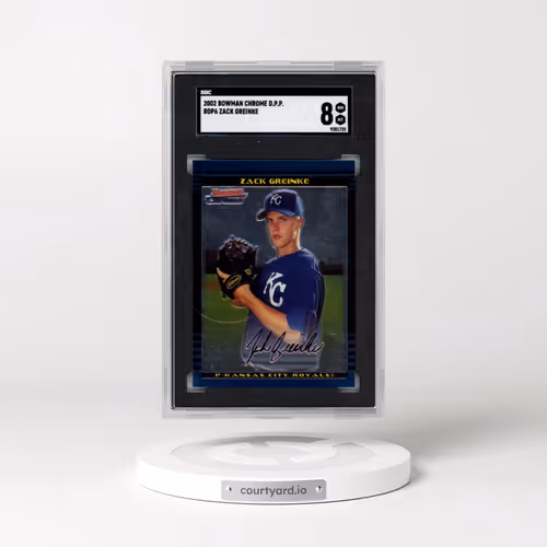 2002 Bowman Chrome Draft Picks & Prospects #BDP6 Zack Greinke (SGC 8 NM-MT)