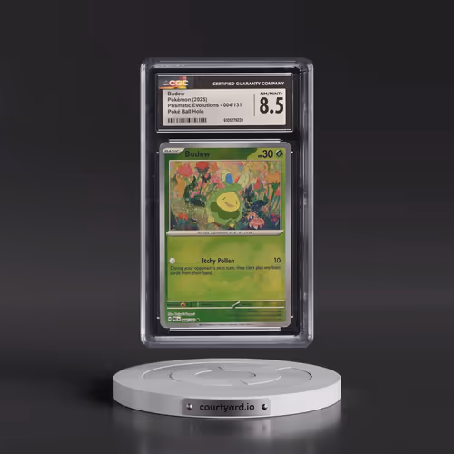 2024 Prismatic Evolutions - PRE EN #004/131 Budew - Poké Ball Holo (CGC 8.5 NM-MT+)