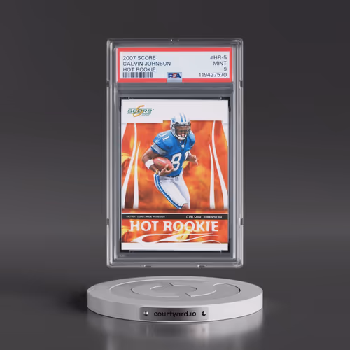 2007 Score Hot Rookie #HR-5 Calvin Johnson (PSA 9 MINT)