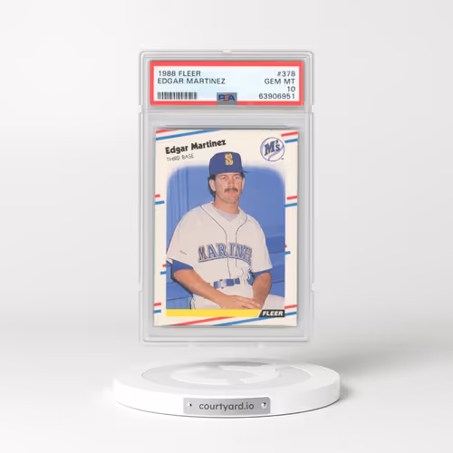 1988 Fleer #378 Edgar Martinez (PSA 10 GEM MINT)