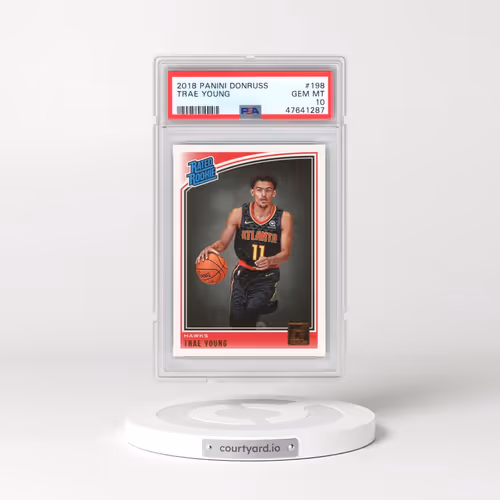 2018 Panini Donruss #198 Trae Young (PSA 10 GEM MINT)