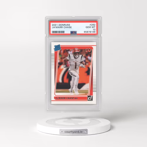 2021 Panini Donruss #262 JA'Marr Chase (PSA 10 GEM MINT)