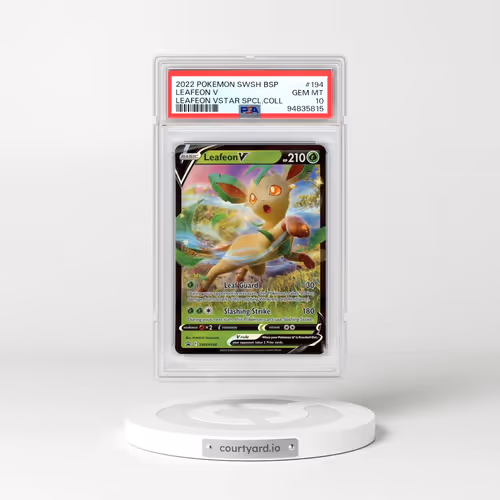 2022 Pokémon Swsh Black Star Promo #194 Leafeon V - Holo Leafeon Vstar Special Collection (PSA 10 GEM MINT)